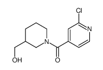 (2-Chloro-pyridin-4-yl)-(3-hydroxyMethyl-piperidin-1-yl)-Methanone Structure