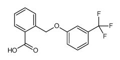 2-[[3-(trifluoromethyl)phenoxy]methyl]benzoic acid Structure