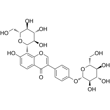 Puerarin-4'-O-β-D-glucopyranoside Structure