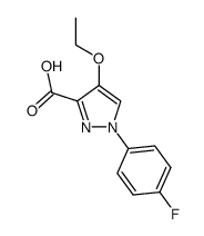 4-ethoxy-1-(4-fluorophenyl)pyrazole-3-carboxylic acid structure