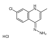 7-氯-4-肼基-2-甲基喹啉盐酸盐结构式
