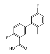 2-fluoro-5-(5-fluoro-2-methylphenyl)benzoic acid Structure
