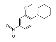 N-(2-甲氧基-4-硝基苯基)哌啶结构式