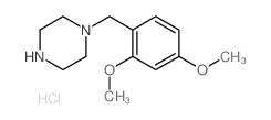 1-[(2,4-dimethoxyphenyl)methyl]piperazine,hydrochloride结构式