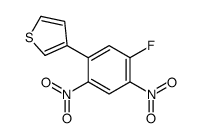 3-(5-Fluoro-2,4-dinitrophenyl)thiophene Structure