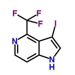 3-Iodo-4-(trifluoromethyl)-5-azaindole结构式