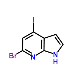 6-Bromo-4-iodo-7-azaindole structure