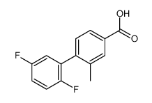 4-(2,5-difluorophenyl)-3-methylbenzoic acid结构式