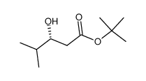 (R)-tert-butyl 3-hydroxy-4-methylpentanoate结构式