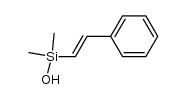 (E)-2-(phenyl)ethylenyldimethylsilanol结构式