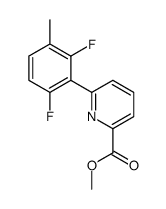 methyl 6-(2,6-difluoro-3-methylphenyl)pyridine-2-carboxylate结构式