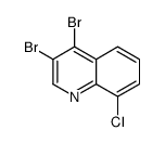 8-Chloro-3,4-dibromoquinoline structure