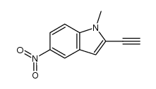 1-methyl-5-nitro-2-ethynylindole Structure