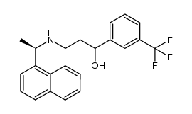 (R)-3-(1-(naphthalen-1-yl)ethylamino)-1-(3-(trifluoromethyl)phenyl)propan-1-ol Structure