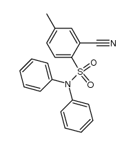 N,N-Diphenyl-2-cyan-4-methylbenzolsulfonamid Structure