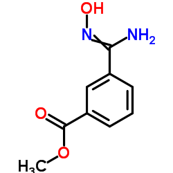 Methyl 3-(N'-hydroxycarbamimidoyl)benzoate结构式