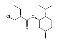 (S)-(1R,2S,5R)-2-isopropyl-5-methylcyclohexyl 2-(chloromethyl)butanoate结构式