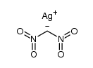 silver dinitromethanide Structure