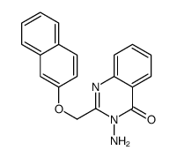 3-amino-2-(naphthalen-2-yloxymethyl)quinazolin-4-one Structure