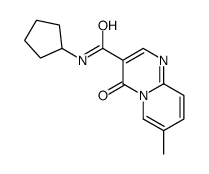 N-cyclopentyl-7-methyl-4-oxopyrido[1,2-a]pyrimidine-3-carboxamide结构式