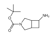 顺-6-氨基-3-氮杂双环[3.2.0]庚烷-3-羧酸叔丁酯结构式
