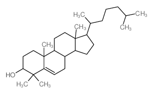 Cholest-5-en-3-ol,4,4-dimethyl-, (3b)- Structure