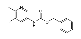 benzyl (5-fluoro-6-methylpyridin-3-yl)carbamate结构式