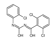 2,6-dichloro-N-[(2-chlorophenyl)carbamoyl]benzamide结构式