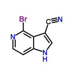 4-Bromo-1H-pyrrolo[3,2-c]pyridine-3-carbonitrile structure