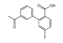 2-(3-acetylphenyl)-4-fluorobenzoic acid结构式