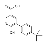 5-(4-tert-butylphenyl)-6-oxo-1H-pyridine-3-carboxylic acid结构式