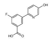 3-fluoro-5-(5-hydroxypyridin-2-yl)benzoic acid Structure
