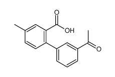 2-(3-acetylphenyl)-5-methylbenzoic acid结构式