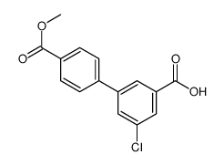 3-chloro-5-(4-methoxycarbonylphenyl)benzoic acid Structure