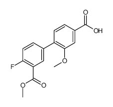 4-(4-fluoro-3-methoxycarbonylphenyl)-3-methoxybenzoic acid结构式