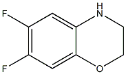 6,7-Difluoro-3,4-dihydro-2H-benzo[1,4]oxazine结构式