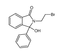 2-(2-bromoethyl)-2,3-dihydro-3-hydroxy-3-phenyl-1H-isoindol-1-one结构式