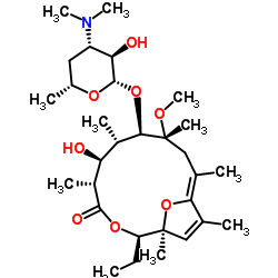 (1S,2R,5R,6S,7S,8R,9R,11Z)-8-{[(2S,3R,4S,6R)-4-(Dimethylamino)-3-hydroxy-6-methyltetrahydro-2H-pyran-2-yl]oxy}-2-ethyl-6-hydroxy-9-methoxy-1,5,7,9,11,13-hexamethyl-3,15-dioxabicyclo[10.2.1]pentadeca-11,13-dien-4-one (non-preferred name) picture