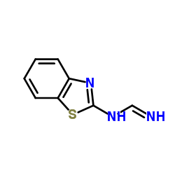 Methanimidamide, N-2-benzothiazolyl- (9CI) structure