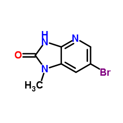 6-Bromo-1-methyl-1,3-dihydro-2H-imidazo[4,5-b]pyridin-2-one结构式