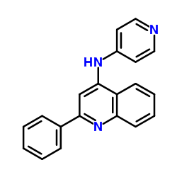 2-Phenyl-N-(4-pyridinyl)-4-quinolinamine结构式