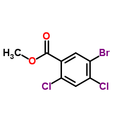 5-Bromo-2,4-dichloro-benzoic acid methyl ester结构式