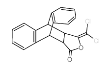 9,10-Dihydro-9,10-ethanoanthracen-11-carbonsaeure-12-<2,2-dichlor-1-hydroxyvinyl>-γ-lacton结构式
