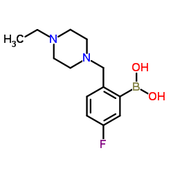 (2-((4-乙基哌嗪-1-基)甲基)-5-氟苯基)硼酸图片