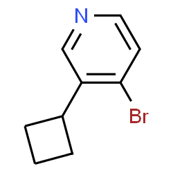 4-Bromo-3-cyclobutylpyridine结构式