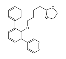 2-[4-(2,6-diphenylphenoxy)butyl]-1,3-dioxolane Structure