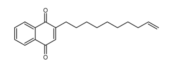 2-(Dec-9-enyl)-1,4-naphthochinon结构式