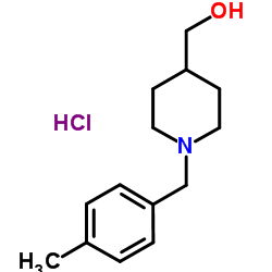 [1-(4-Methylbenzyl)-4-piperidinyl]methanol hydrochloride (1:1) Structure
