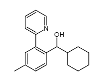 α-cyclohexyl-(4-methyl-2-(pyridin-2-yl))benzyl alcohol结构式