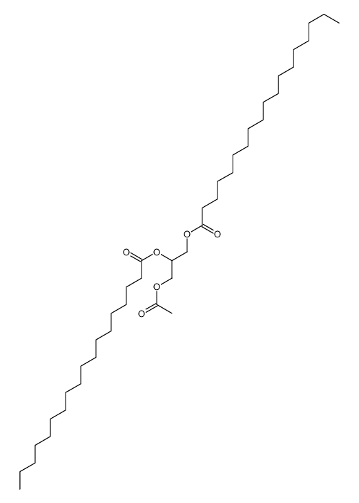 (3-acetyloxy-2-octadecanoyloxypropyl) octadecanoate Structure